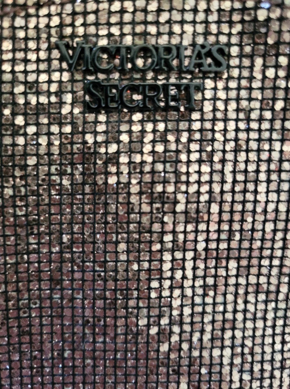 Victoria's Secret Sparkling Rose Gold Backpack Purse - Picture 5 of 5